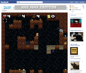 Spelunky on Facebook